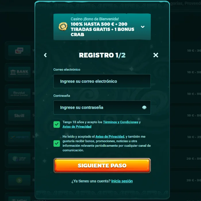 Playio Casino Registro e inicio de sesión Playio Casino Registro e inicio de sesión